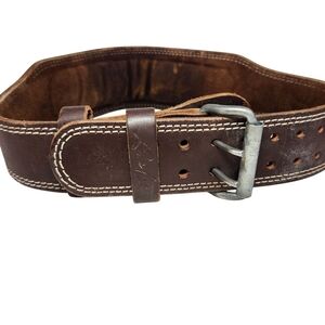 RDX 4" Leather Weightlifting Belt XL – V-Tanned Hand Made Powerlifting Belt